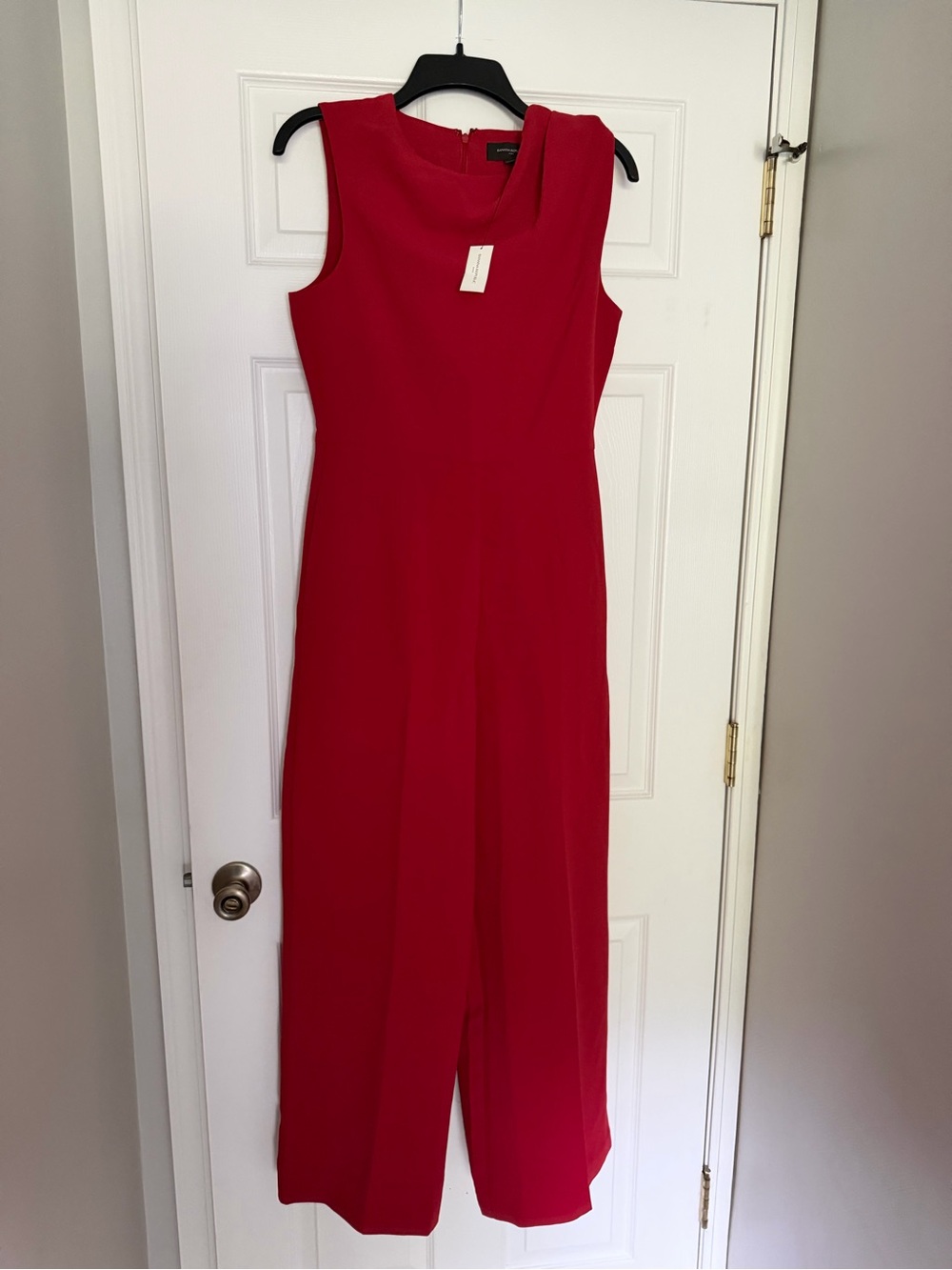 NWT Banana Republic Red Sleeveless Wide-Leg Jumpsuit